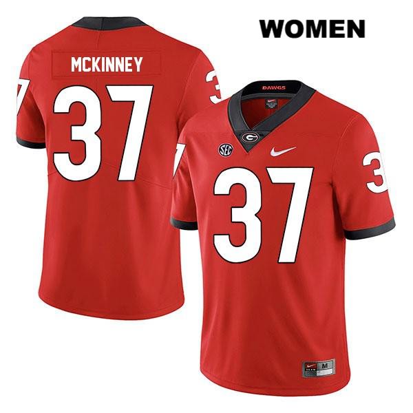 Georgia Bulldogs Women's Jordon McKinney #37 NCAA Legend Authentic Red Nike Stitched College Football Jersey CTT8356DC